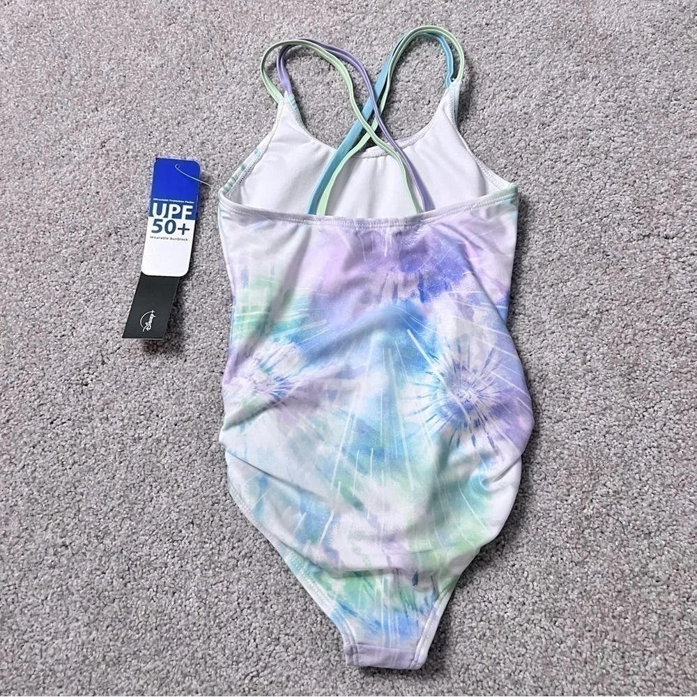 NWT Star Wars girls size 5/6 one piece swim suit with UPF 50+